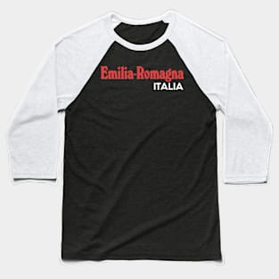 Emilia-Romagna Italia / Retro Italian Region Typography Design Baseball T-Shirt